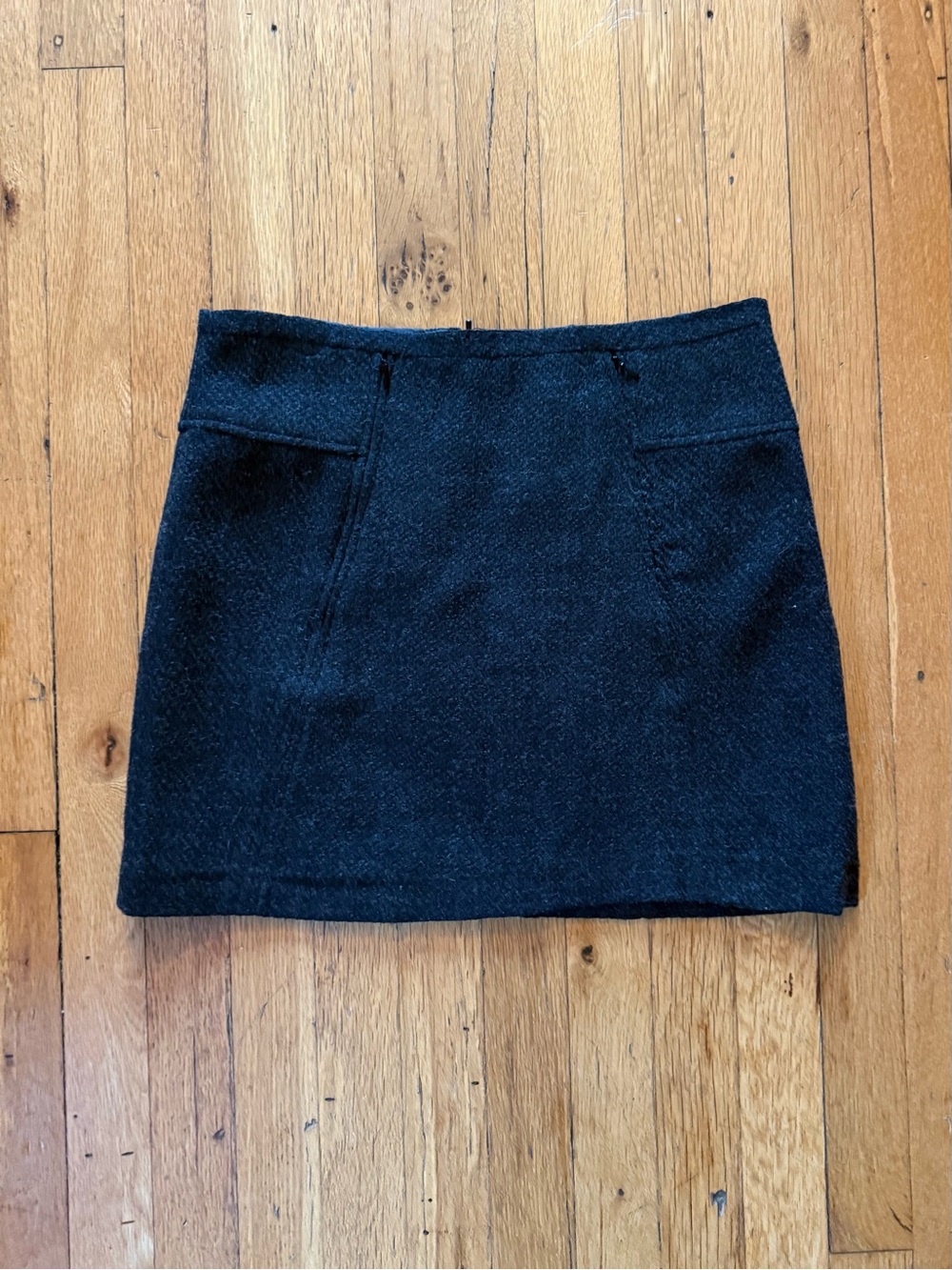 Dalia Collection Black Textured Mini Skirt